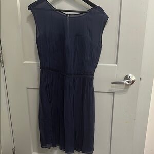 NWT Boden US6R/UK10 Blue Sleeveless A-Line Midi Dress for Weddings